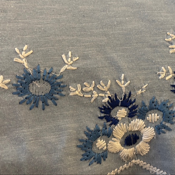 Free People Embroidered Blue Swing Tank - Picture 5 of 7